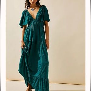 Free People La La Maxi dress this color is gorgeous